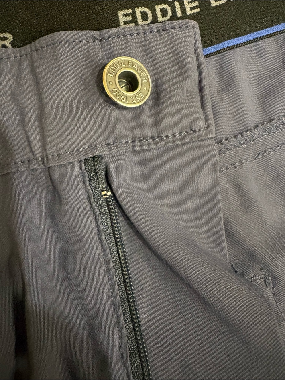 Eddie Bauer Men's Blue Technical Stretch Hiking & Travel Pants | Slate Blue - Picture 6 of 10